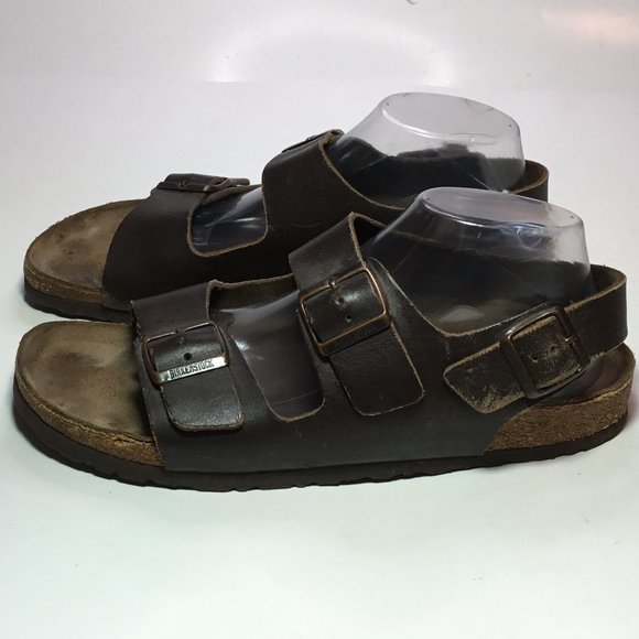 Birkenstock Milano Slingback Sandal Brown Size 43